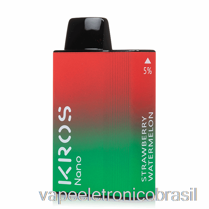 Vape Recarregável Kros Nano 5000 Descartável Morango Melancia